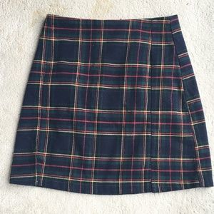 plaid skirt